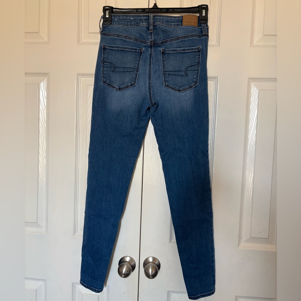 American Eagle Outfitters Dark Blue Skinny Jeans - Picture 2 of 7